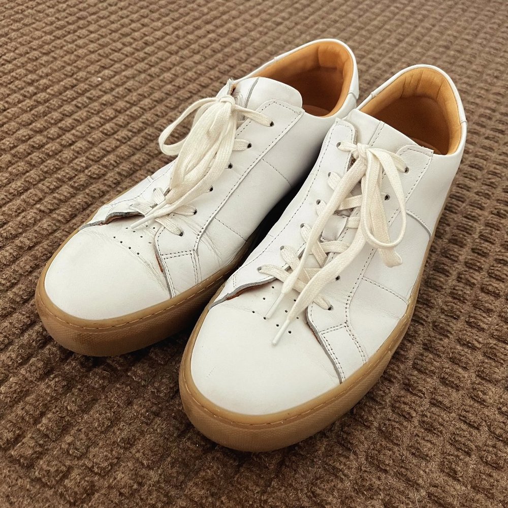 GREATS The Royale Sneaker in Blanco Gum (white), Men's Size 10